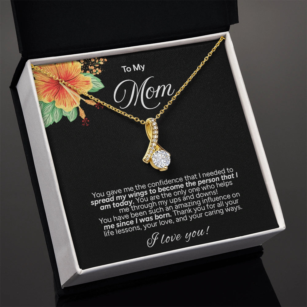 "To My Mom" - Alluring Beauty Necklace | My Guiding Strength