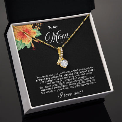 "To My Mom" - Alluring Beauty Necklace | My Guiding Strength