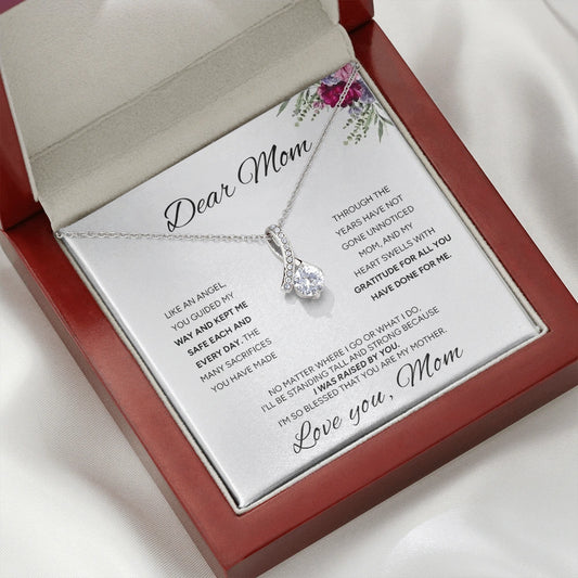 "To My Mom" - Alluring Beauty Necklace | My Guiding Angel
