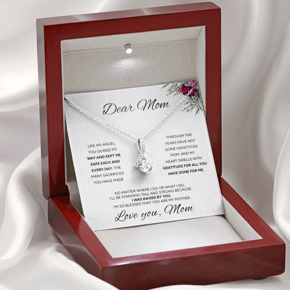 "To My Mom" - Alluring Beauty Necklace | My Guiding Angel