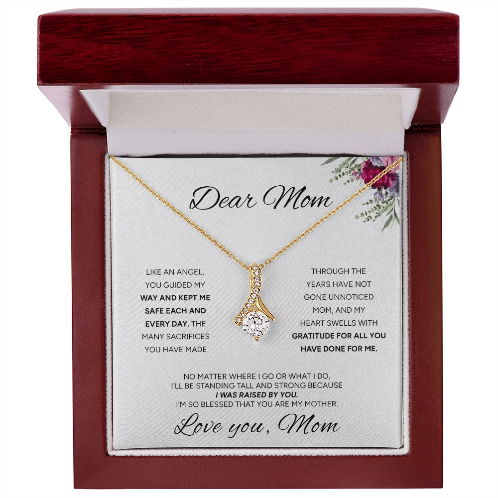 "To My Mom" - Alluring Beauty Necklace | My Guiding Angel
