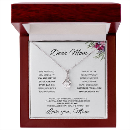 "To My Mom" - Alluring Beauty Necklace | My Guiding Angel