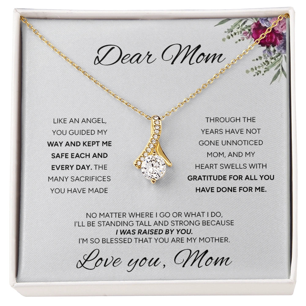 "To My Mom" - Alluring Beauty Necklace | My Guiding Angel