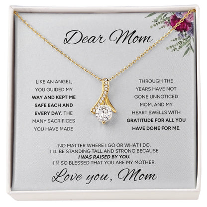 "To My Mom" - Alluring Beauty Necklace | My Guiding Angel