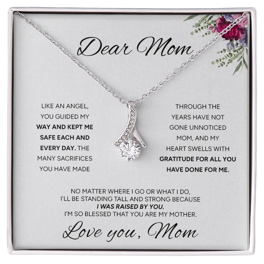 "To My Mom" - Alluring Beauty Necklace | My Guiding Angel