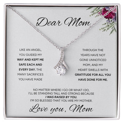 "To My Mom" - Alluring Beauty Necklace | My Guiding Angel