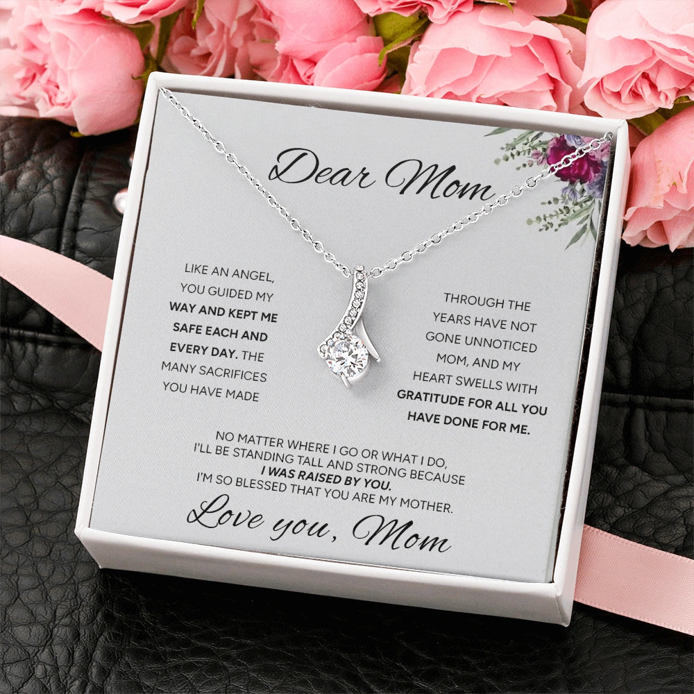 "To My Mom" - Alluring Beauty Necklace | My Guiding Angel