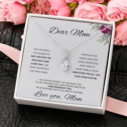 "To My Mom" - Alluring Beauty Necklace | My Guiding Angel