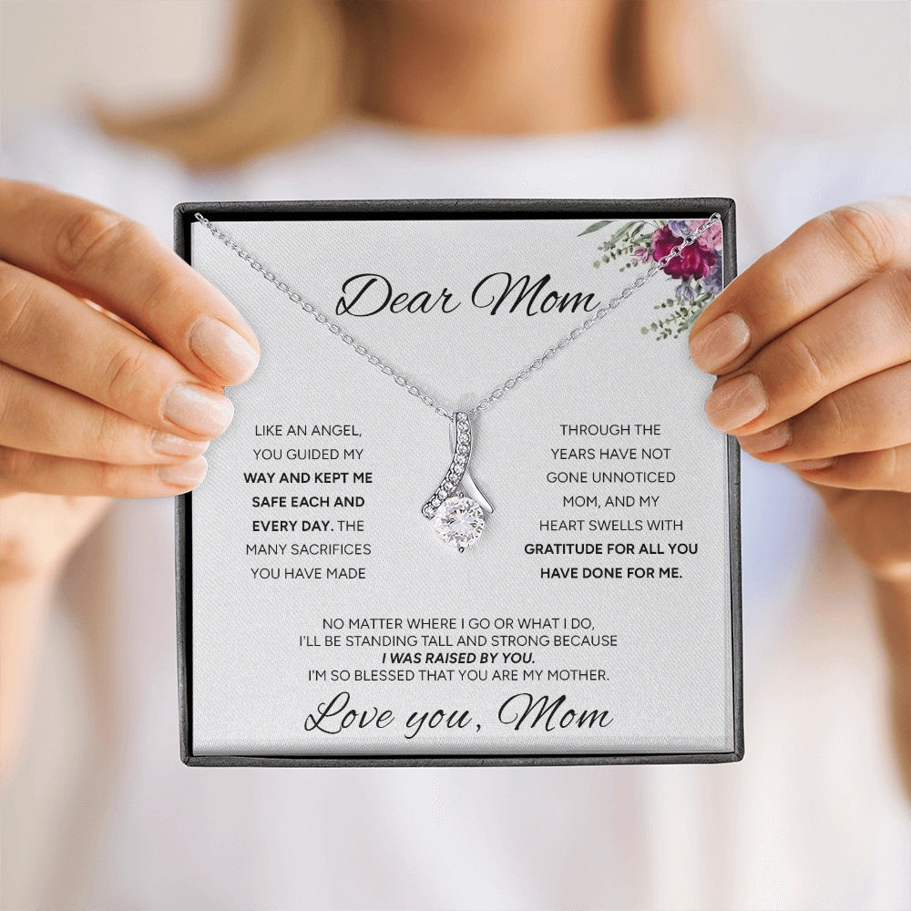 "To My Mom" - Alluring Beauty Necklace | My Guiding Angel