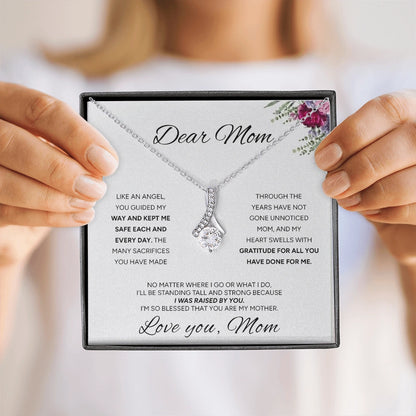 "To My Mom" - Alluring Beauty Necklace | My Guiding Angel