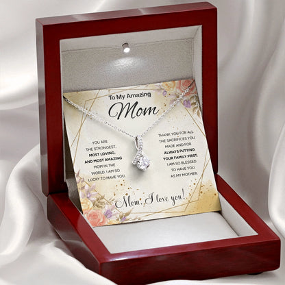 "To My Mom" - Alluring Beauty Necklace | Unconditional Love
