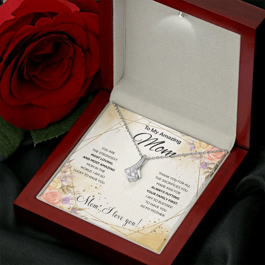"To My Mom" - Alluring Beauty Necklace | Unconditional Love