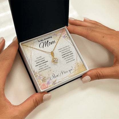 "To My Mom" - Alluring Beauty Necklace | Unconditional Love