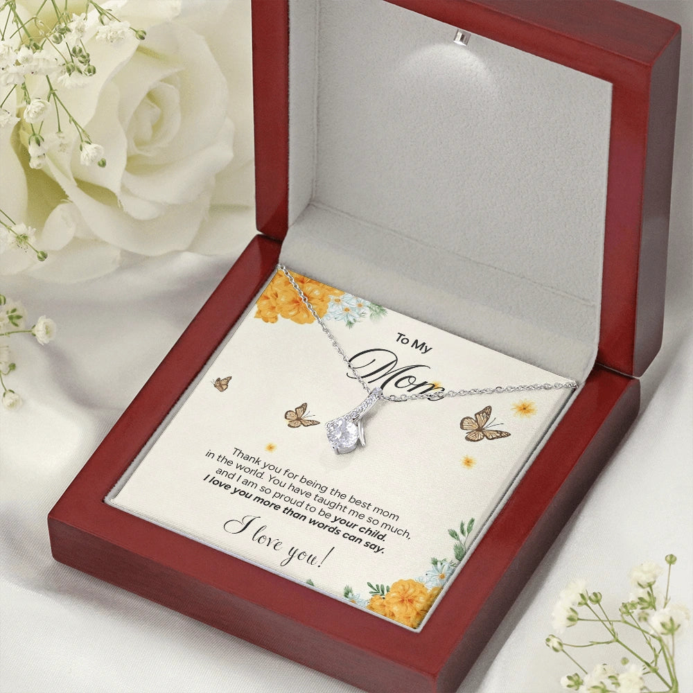 "To My Mom" - Alluring Beauty Necklace | Proud To Be Yours