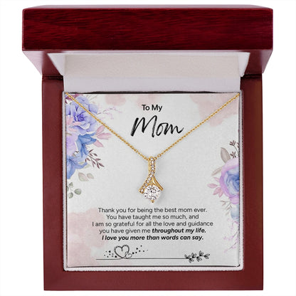 "To My Mom" - Alluring Beauty Necklace | Grateful Heart