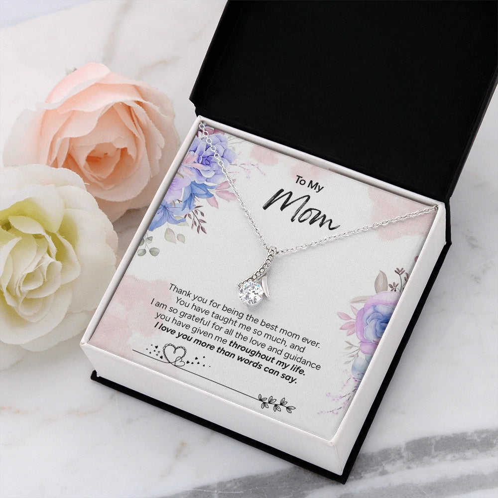 "To My Mom" - Alluring Beauty Necklace | Grateful Heart