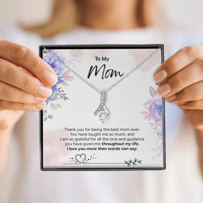 "To My Mom" - Alluring Beauty Necklace | Grateful Heart