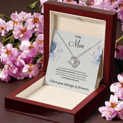 To My Mom - Love Knot Necklace | Endless Love