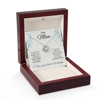 "To My Mom" - Love Knot Necklace | Grateful For You