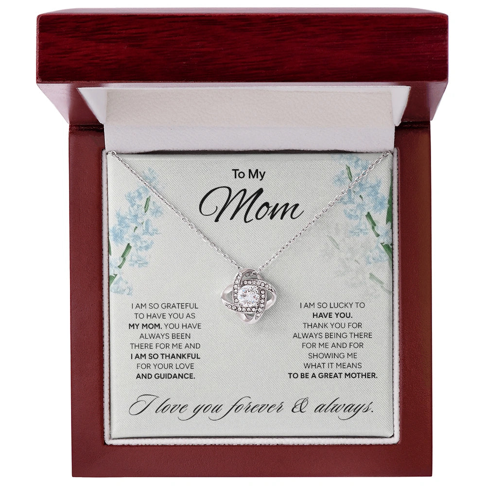 "To My Mom" - Love Knot Necklace | Grateful For You