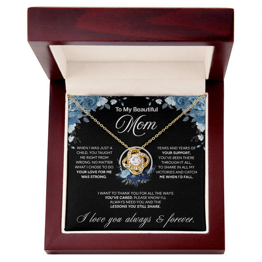 "To My Mom" - Love Knot Necklace | Guided By Your Love