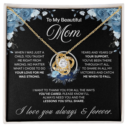 "To My Mom" - Love Knot Necklace | Guided By Your Love