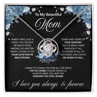 "To My Mom" - Love Knot Necklace | Guided By Your Love