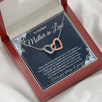 "To My Mother in Law" - Interlocking Hearts Necklace | Raised An Incredible Man