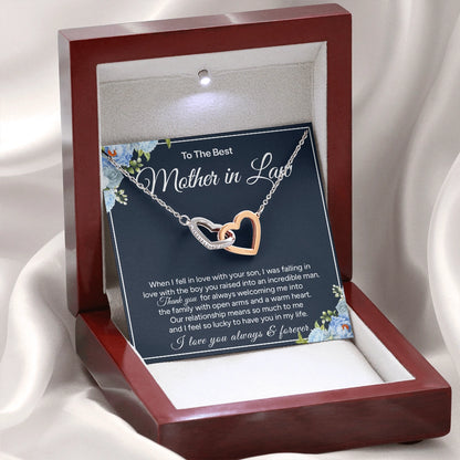 "To My Mother in Law" - Interlocking Hearts Necklace | Raised An Incredible Man
