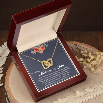 "To My Mother in Law" - Interlocking Hearts Necklace | A Second Mom