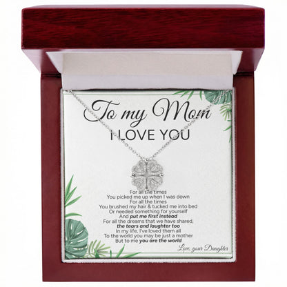 "To My Mom" - Magnetic Hearts Necklace | Forever Your Little Girl
