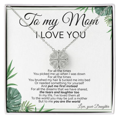 "To My Mom" - Magnetic Hearts Necklace | Forever Your Little Girl