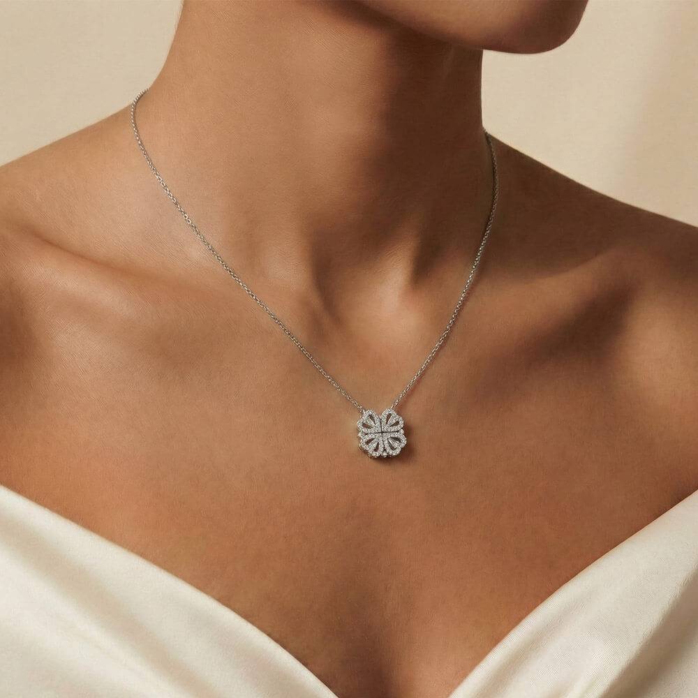 "To My Mom" - Magnetic Hearts Necklace | Forever Your Little Girl