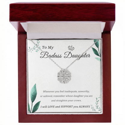 "To My Daughter" - Magnetic Hearts Necklace | Straighten Your Crown