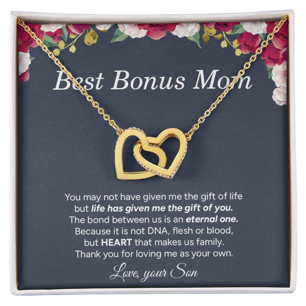 "To My Mom" - Interlocking Hearts Necklace | Love Made Us Family