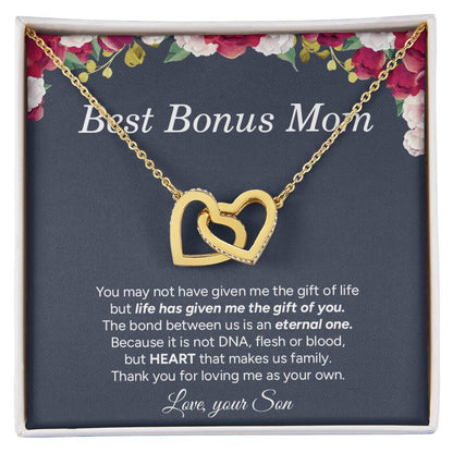 "To My Mom" - Interlocking Hearts Necklace | Love Made Us Family