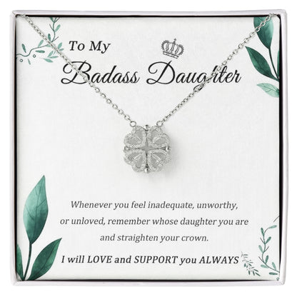 "To My Daughter" - Magnetic Hearts Necklace | Straighten Your Crown