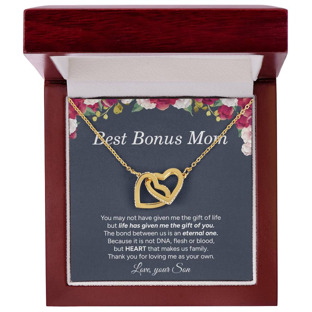 "To My Mom" - Interlocking Hearts Necklace | Love Made Us Family