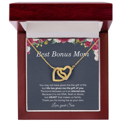 "To My Mom" - Interlocking Hearts Necklace | Love Made Us Family