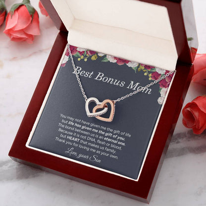 "To My Mom" - Interlocking Hearts Necklace | Love Made Us Family