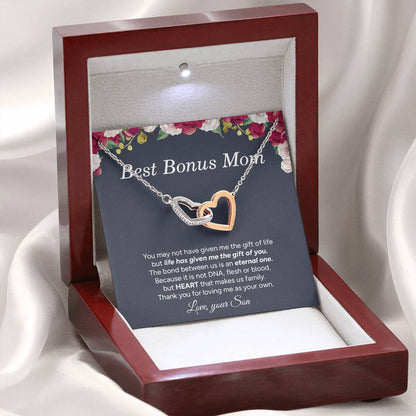 "To My Mom" - Interlocking Hearts Necklace | Love Made Us Family