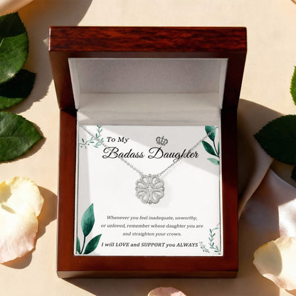 "To My Daughter" - Magnetic Hearts Necklace | Straighten Your Crown