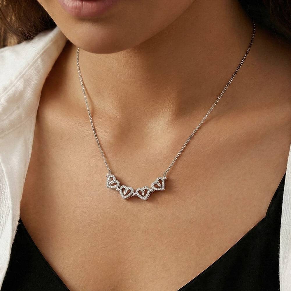 "To My Daughter" - Magnetic Hearts Necklace | Straighten Your Crown