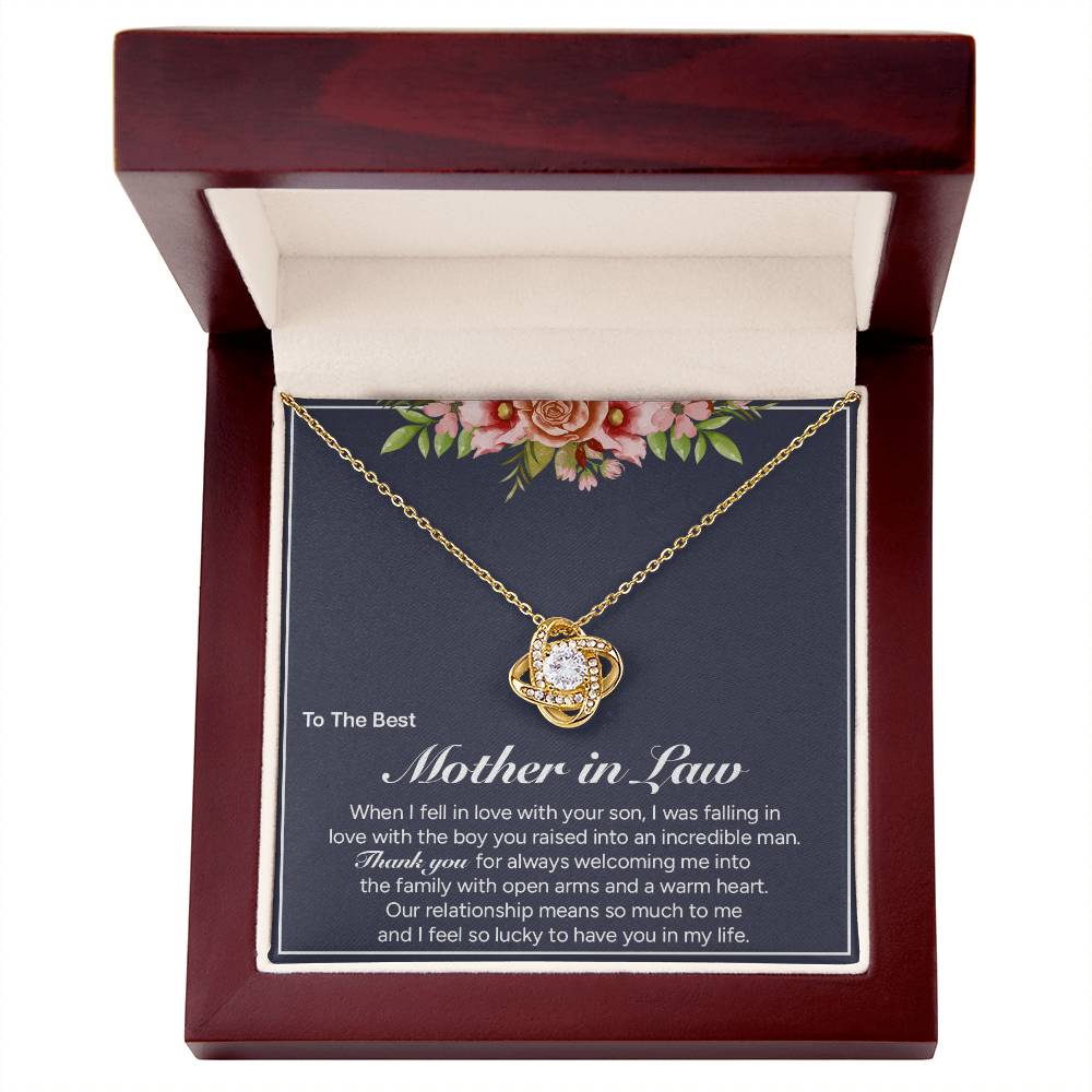 "To My Mom" - Love Knot Necklace | A Second Mom