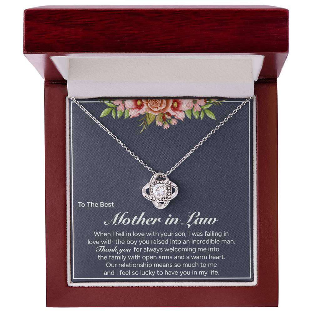 "To My Mom" - Love Knot Necklace | A Second Mom