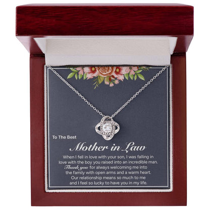 "To My Mom" - Love Knot Necklace | A Second Mom