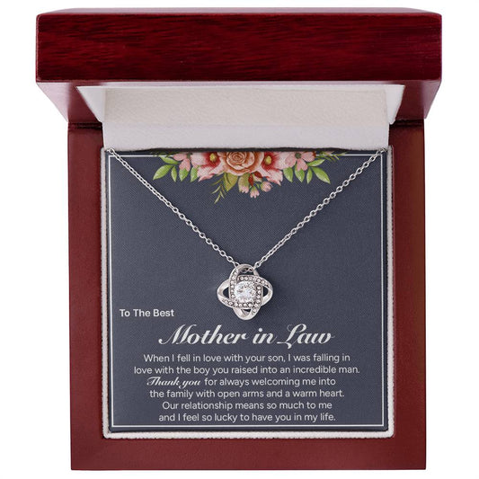 "To My Mom" - Love Knot Necklace | A Second Mom