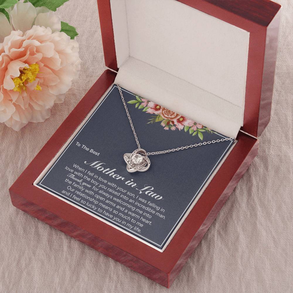 "To My Mom" - Love Knot Necklace | A Second Mom