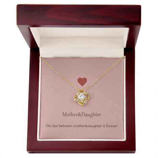 "To My Mom" - Love Knot Necklace | Forever Mother Daughter Love