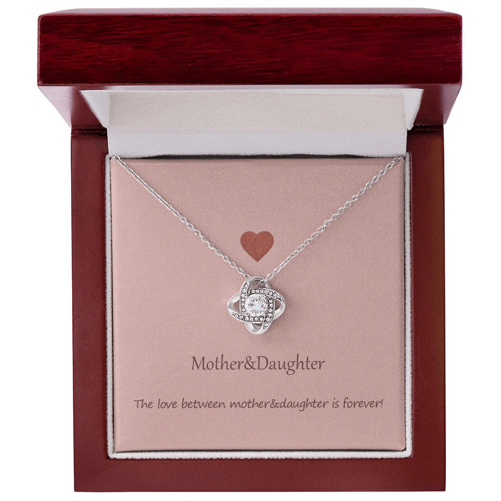 "To My Mom" - Love Knot Necklace | Forever Mother Daughter Love